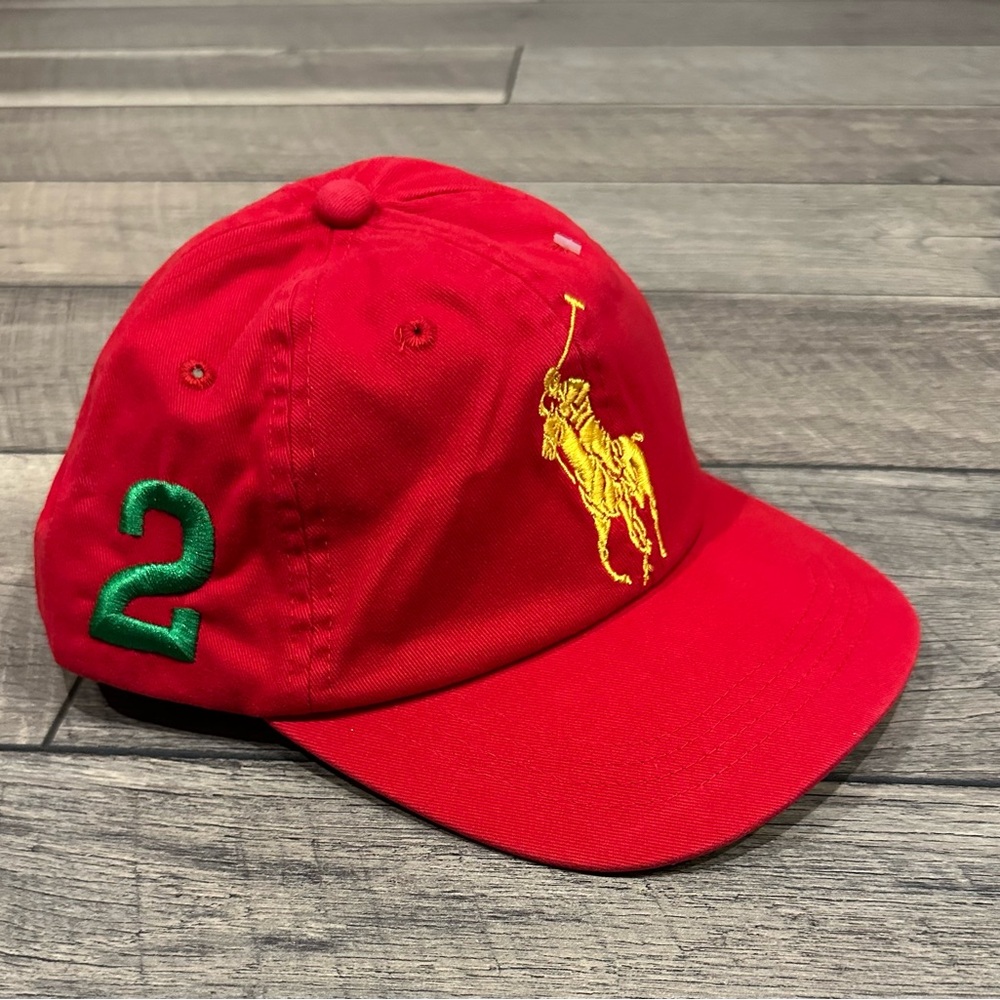 Polo Ralph Lauren Red Cap with Embroidered Logo